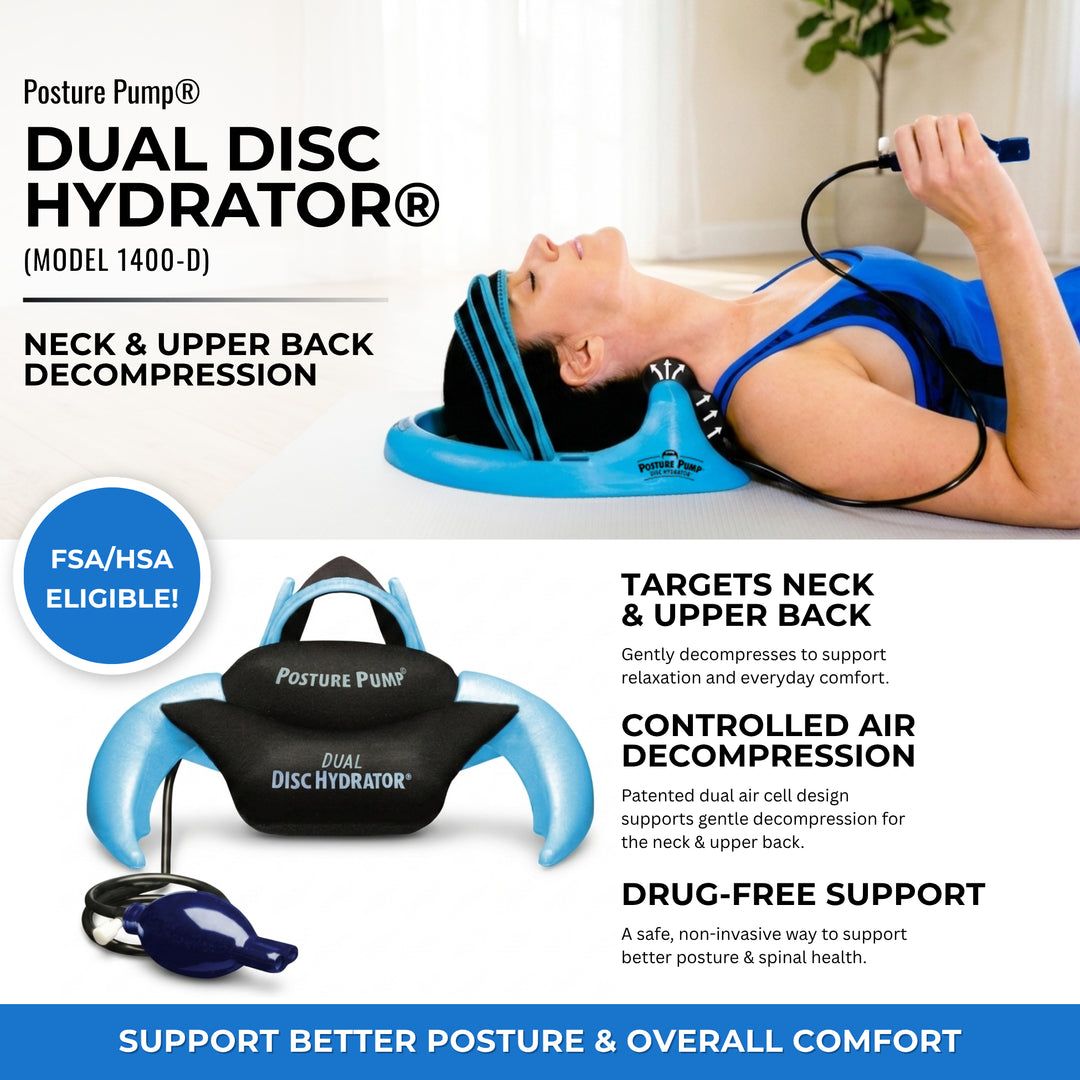 Posture Pump® Dual Disc Hydrator® (Model 1400-D) | Neck & Upper